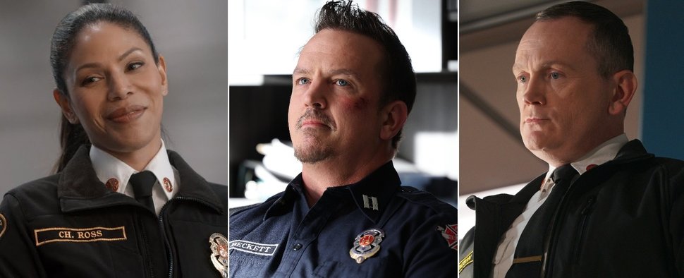 Bleiben den „Seattle Firefighters“ erhalten: Merle Dandridge (l.), Josh Randall (M.) und Pat Healy (r.) – Bild: ABC
