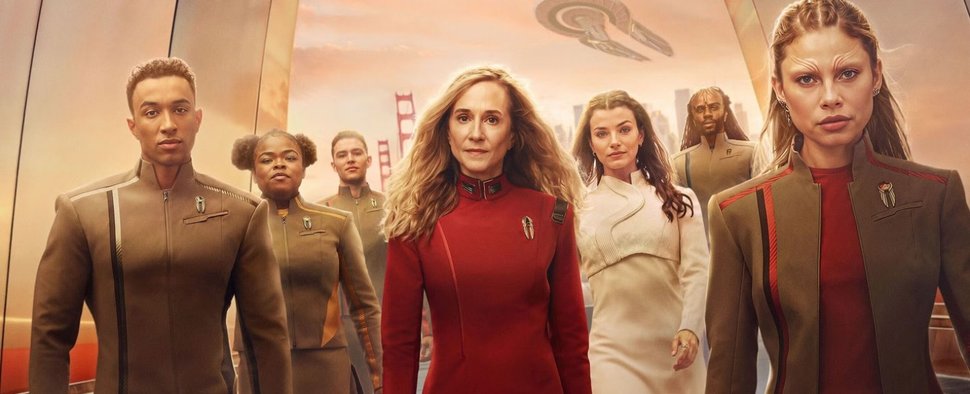 Capten Nahla Ake (M.) und die Kadetten in „Star Trek: Starfleet Academy“ – Bild: Paramount+