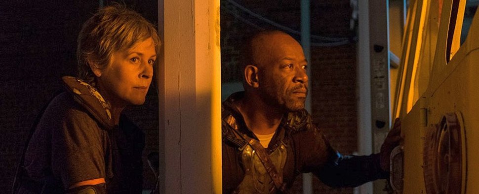 Carol (Melissa McBride) und Morgan (Lennie James) in der Episode „Ehre“ von „The Walking Dead“ – Bild: Gene Page/AMC