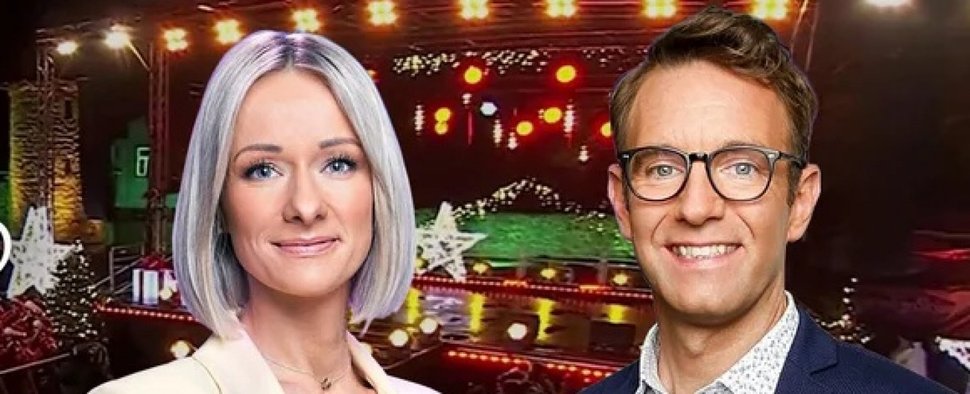 Christin Stark und Peter Imhof präsentierten „Weihnachten bei uns“ – Bild: MDR/Screenshot/MDR/Hagen Wolf/Alexander Friede