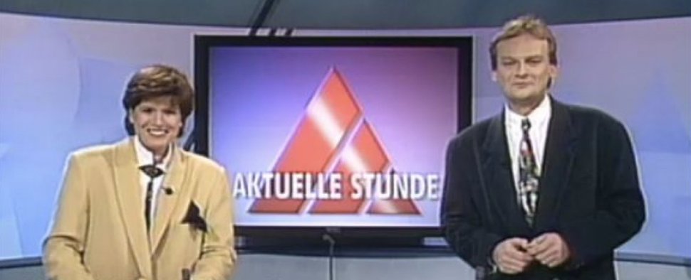 Christine Westermann und Frank Plasberg prägten viele Jahre die „Aktuelle Stunde“ – Bild: WDR/Screenshot