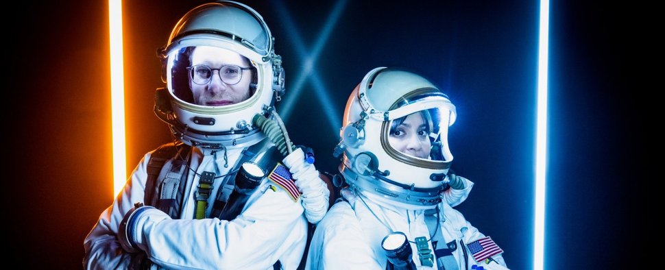 Christoph Karrasch und Claire Oelkers starten für „Galileo“ ihre Mondmission – Bild: ProSieben/Claudius Pflug