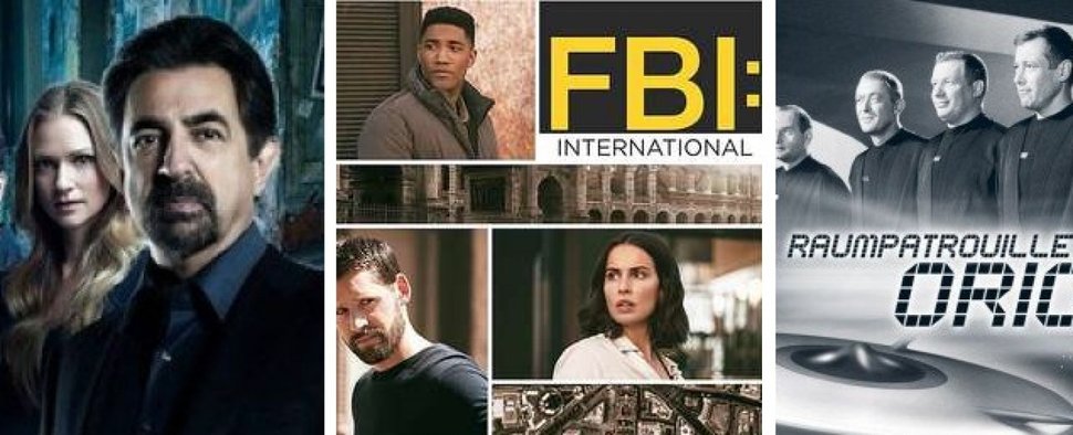 „Criminal Minds“, „FBI: International“ und „Raumpatrouille“ – Bild: CBS/Paramount+/ARD