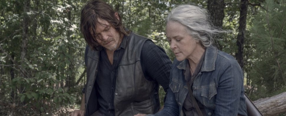Daryl (Norman Reedus) und Carol (Melissa McBride) haben eine Mission – Bild: AMC