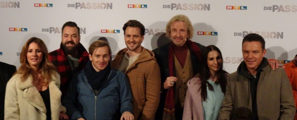 Das Ensemble von „Die Passion“ auf der Pressekonferenz im Februar – Bild: Glenn Riedmeier für TV Wunschliste