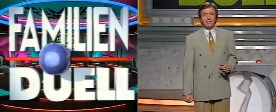 Prosit, „Familien-Duell“! – Vor genau 30 Jahren lief die erste Folge des Gameshow-Klassikers – Bild: YouTube/​Screenshot