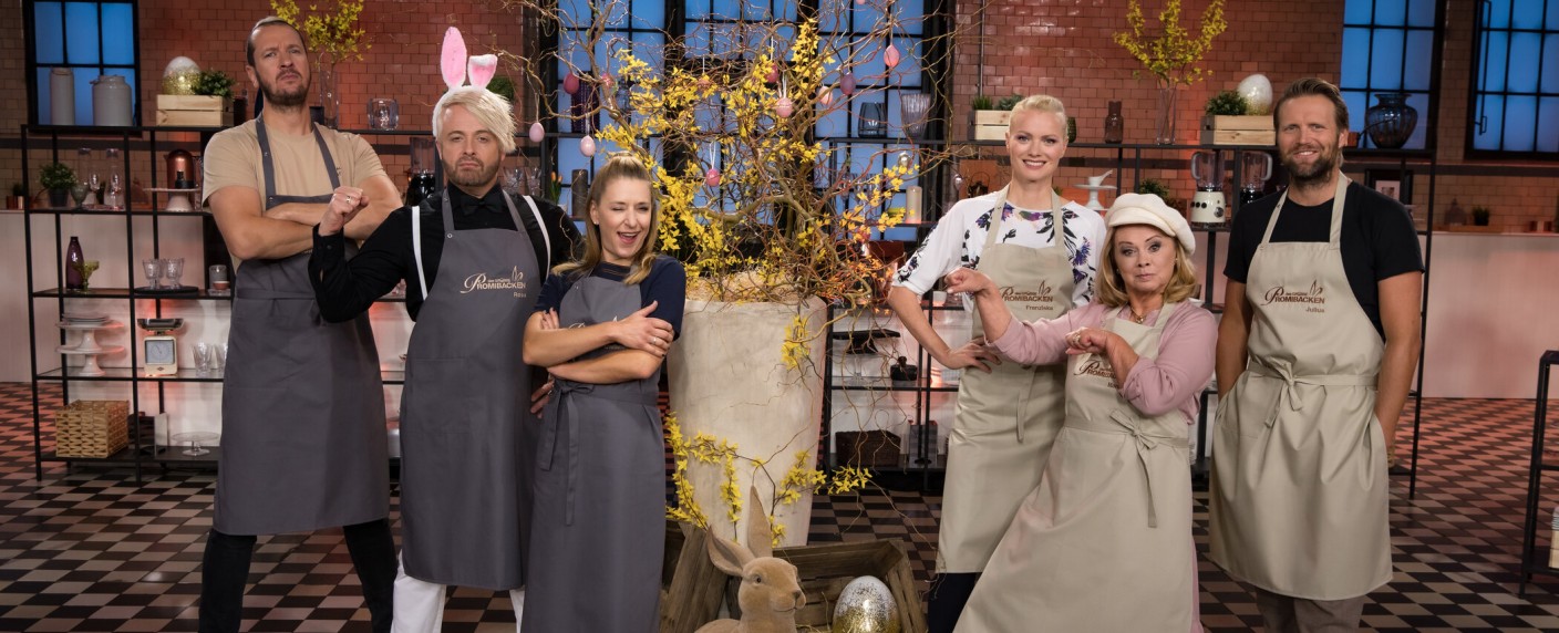 „Das großen Promibacken“: Neues Osterspezial zur Sat.1-Backshow – Amado, Antony, Hertel und Co. im österlichen Back-Wettbewerb – Bild: Sat.1/​Claudius Pflug