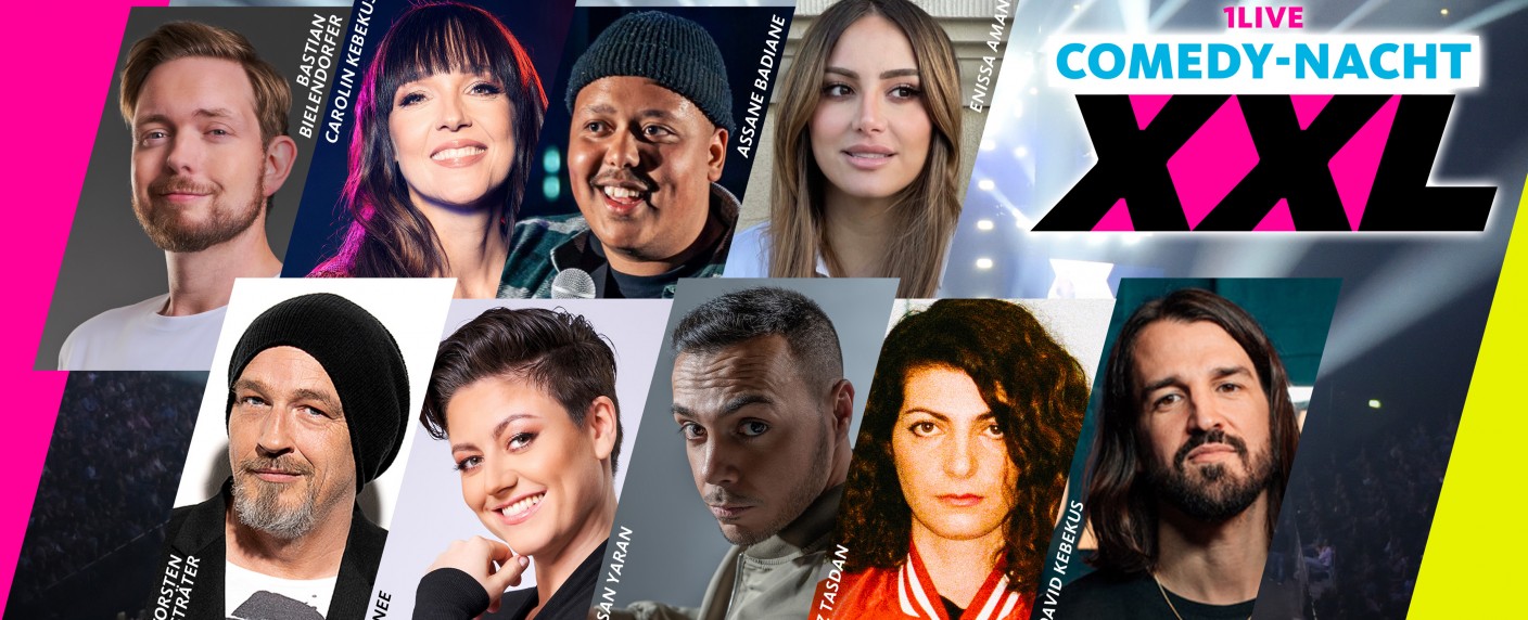 Mit Sträter und Kebekus: 1LIVE Köln Comedy-Nacht XXL wird in die Primetime befördert – Comedy-Thementag mit Felix Lobrecht und „Ladies Night Youngstars“ – Bild: WDR/​1LIVE