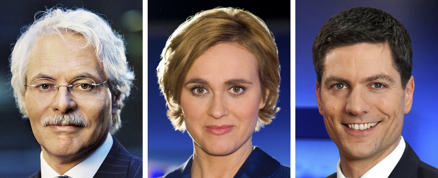 Thomas Roth als „Tagesthemen“-Moderator offiziell bestätigt – Caren Miosga bleibt „Erste Moderatorin“, Zamperoni dritter Mann – Bild: WDR/​NDR/​Dirk Uhlenbrock/​Thorsten Jander