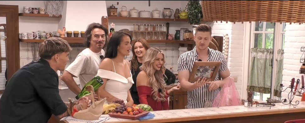 „Das Sommerhaus der Stars“: (v. l. n. r.) Ryan, Pierre, Paulina, Hanka, Lina und Tommy – Bild: RTL