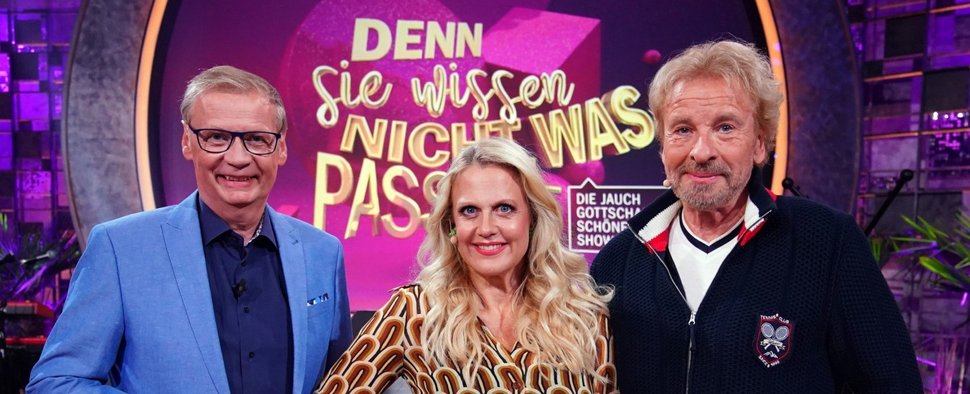 „Denn sie wissen nicht, was passiert – Die Jauch-Gottschalk-Schöneberger-Show“ – Bild: RTL/Stefan Gregorowius