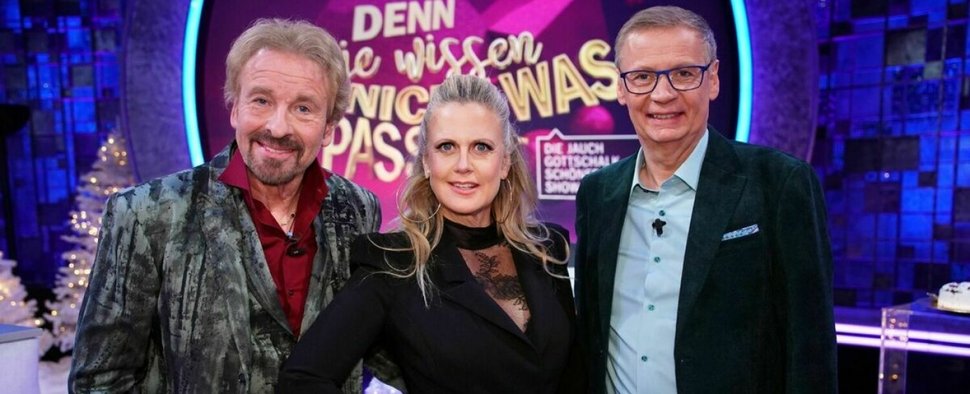 „Denn sie wissen nicht, was passiert“ mit Thomas Gottschalk, Barbara Schöneberger und Günther Jauch – Bild: RTL/Stefan Gregorowius