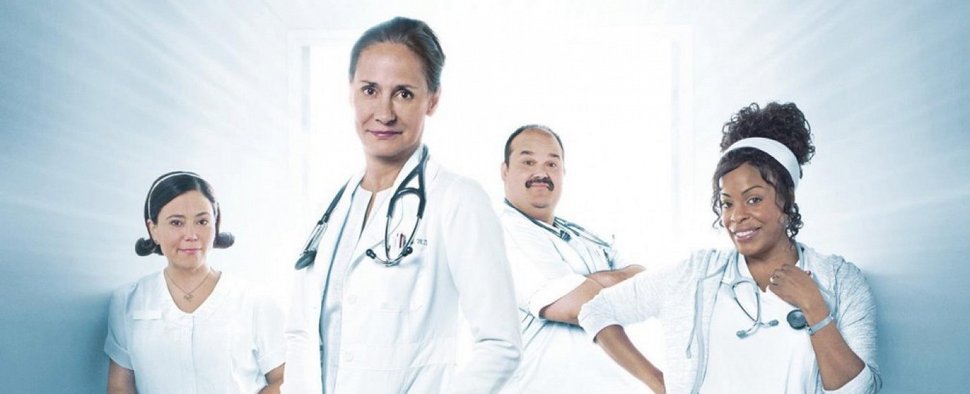 Der Cast der vierten Staffel von „Getting On“: (V.l.) Alex Borstein, Laurie Metcalf, Mel Rodriguez und Niecy Nash – Bild: HBO