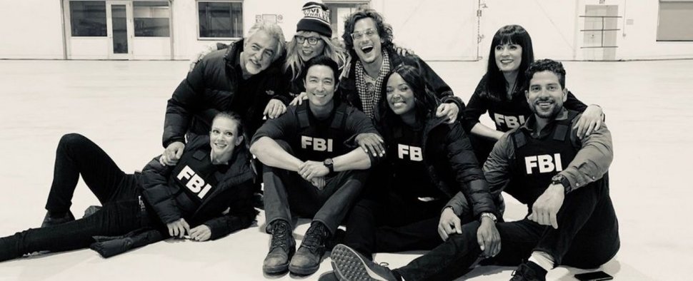 Der Cast von „Criminal Minds“ bei den Dreharbeiten zur finalen Folge im Mai 2019 – Bild: @GUBLERNATION (Matthew Gray Gubler)/Twitter