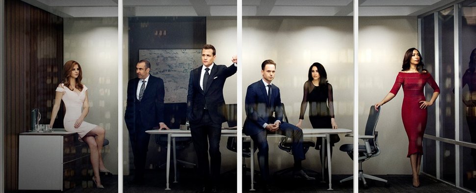 Der Cast von „Suits“ in der fünften Staffel – Bild: USA Network Media, LLC
