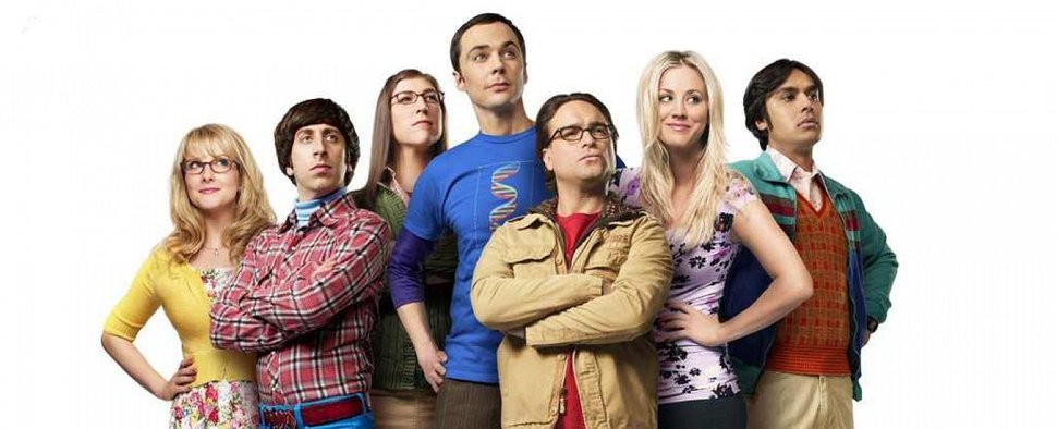 Der Cast von „The Big Bang Theory“: Melissa Rauch, Simon Helberg, Mayim Bialik, Jim Parsons, Johnny Galecki, Kaley Cuoco und Kunal Nayyar – Bild: CBS