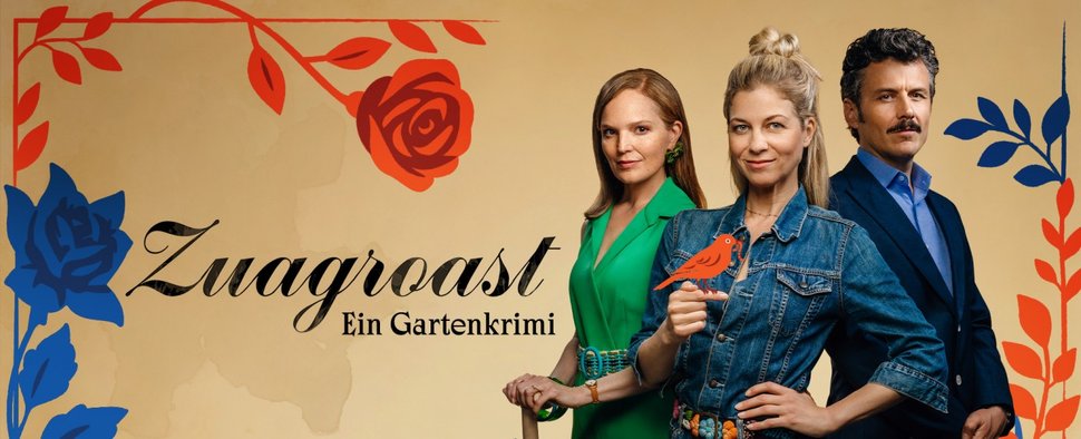 Der Cast von „Zuagroast – Ein Gartenkrimi“ – Bild: Joyn/Jan Frankl