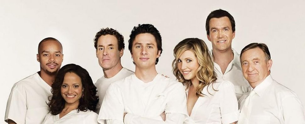 Der Hauptcast von „Scrubs“ in den ersten acht Staffeln – Bild: NBC