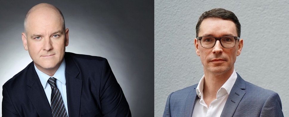 Der neue RTL-Geschäftsführer Jörg Graf (l.) und der kommende VOX-Geschäftsführer Sascha Schwingel (r.) – Bild: MG RTL D/Stefan Gregorowius/Wilde.Stein