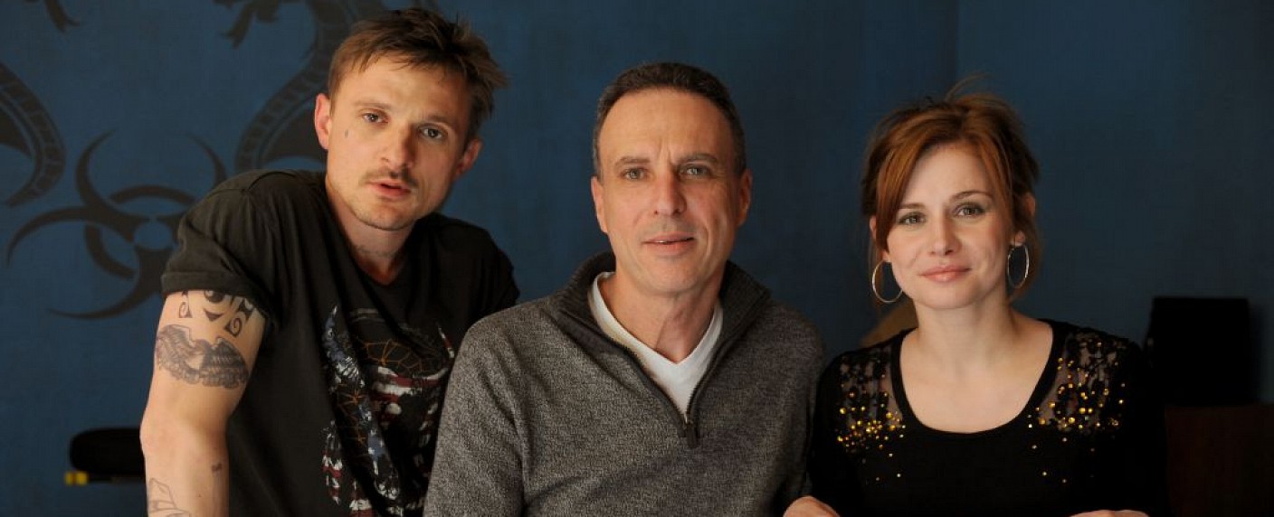 „Die Abrechnung“: Drehstart für ZDF-Zweiteiler zur Schlecker-Pleite – Florian Lukas und Josefine Preuß stehen vor der Kamera – Bild: ZDF /​ Hans Joachim Pfeiffer