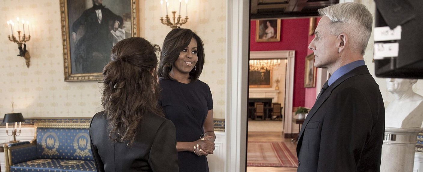 „Navy CIS“: Präsidentengattin Michelle Obama besucht CBS-Serie – Gibbs kommt ins Weiße Haus – Bild: Official White House Photo by Lawrence Jackson via CBS