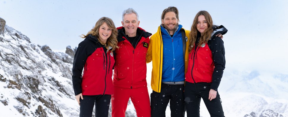 (v. l.) Luise Bähr, Robert Lohr, Sebastian Ströbel und Josephin Busch – Bild: ZDF/Sabine Finger