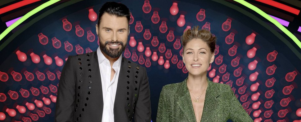 Die „Big Brother UK“-Moderatoren Rylan Clark-Neal und Emma Willis – Bild: Channel 5/Endemol Shine