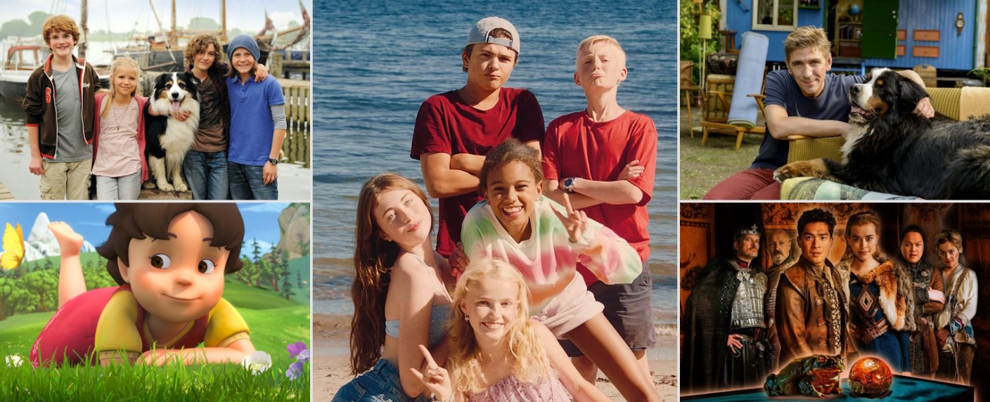 [UPDATE] „Campsite“: Neue Coming-of-Age-Serie startet im Sommerferienprogramm – Bunter KiKA-Feriensommer mit Märchen, Premieren, Film- und Serienhighlights – Bild: WDR/​Annicken Aasheim/​Alvilde Naterstad/​Constantin Film Verleih GmbH/​ORF/​Studio 100 Animation/​ZDF/​Antje Dittmann/​Jan Hromadko/​Ewald Ebers/​Collage by TV Wunschliste