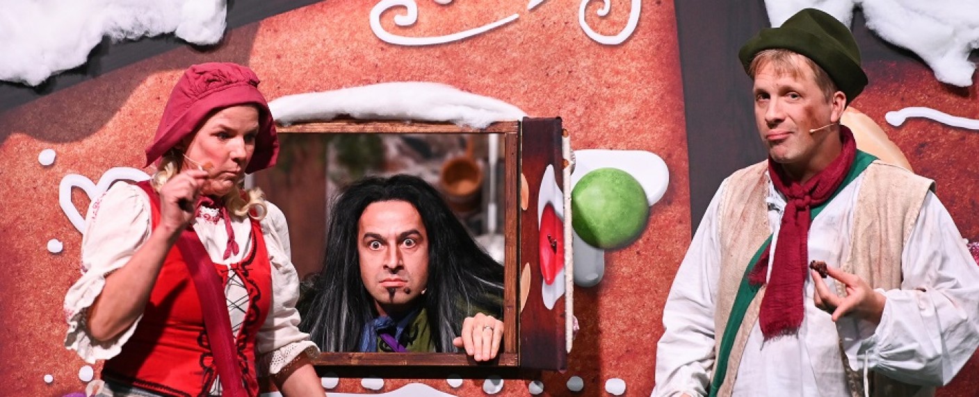 „Die Comedy Märchenstunde“: Oliver Pocher und Mirja Boes werden zu Hänsel und Gretel – Bülent Ceylan, Hella von Sinnen und Patrick Lindner in Sat.1-Märchenaufführungen – Bild: Sat.1/​Ben Pakalski