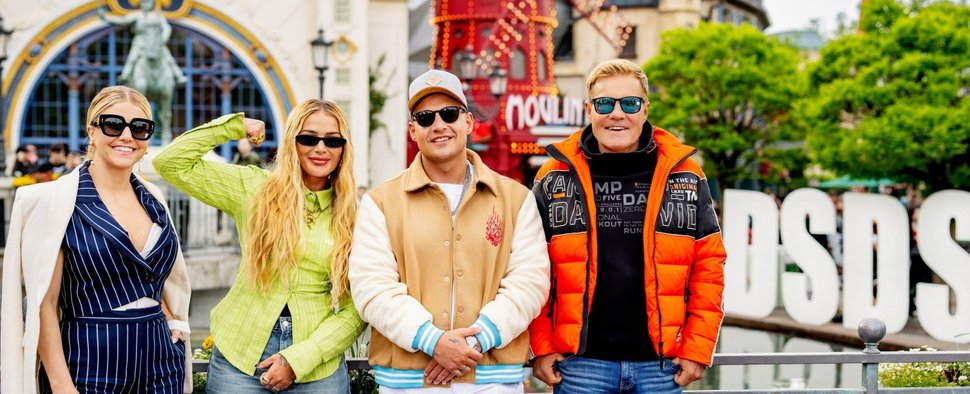 Die „DSDS“-Jury 2024: (v. l.) Beatrice Egli, Loredana, Pietro Lombardi und Dieter Bohlen – Bild: RTL/Markus Hertrich