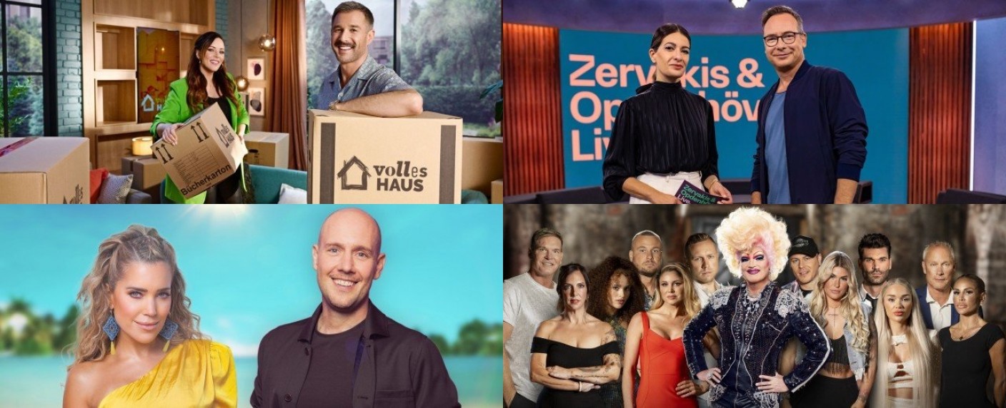 Von „Volles Haus!“ über „ZOL“ und „Promi-Büßen“ bis „Love Island“: Das waren die größten TV-Flops 2023 – Deutsche Fernseh-Tiefpunkte des Jahres im Rückblick – Bild: Sat.1/​Willi Weber/​ProSieben/​Benedikt Müller/​RTL Zwei/​Schweigert/​Possert/​ProSieben/​Nikola Milatovic