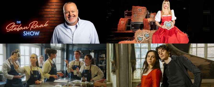 Von „Stefan Raab Show“ über „HeidiFest“ bis „Mozart/​Mozart“: Das waren die größten TV-Flops 2025 – Deutsche Fernseh-Tiefpunkte im Rückblick – Bild: RTL/​Raab Entertainment/​Bene Müller/​ProSieben/​Daniel Graf/​ProSieben/​Julia Feldhagen/​WDR/​Story House Pictures GmbH/​Armands Virbulis
