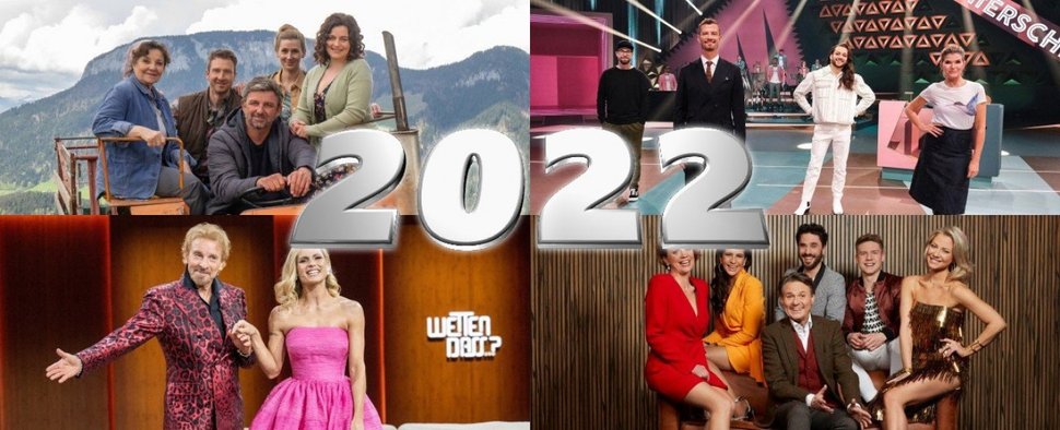 Die größten TV-Hits 2022 im deutschen Fernsehen – Bild: ZDF/Erika Hauri/ProSieben/Florida TV/Anna Thut/ZDF/Sascha Baumann/ RTL/Bernd Jaworek