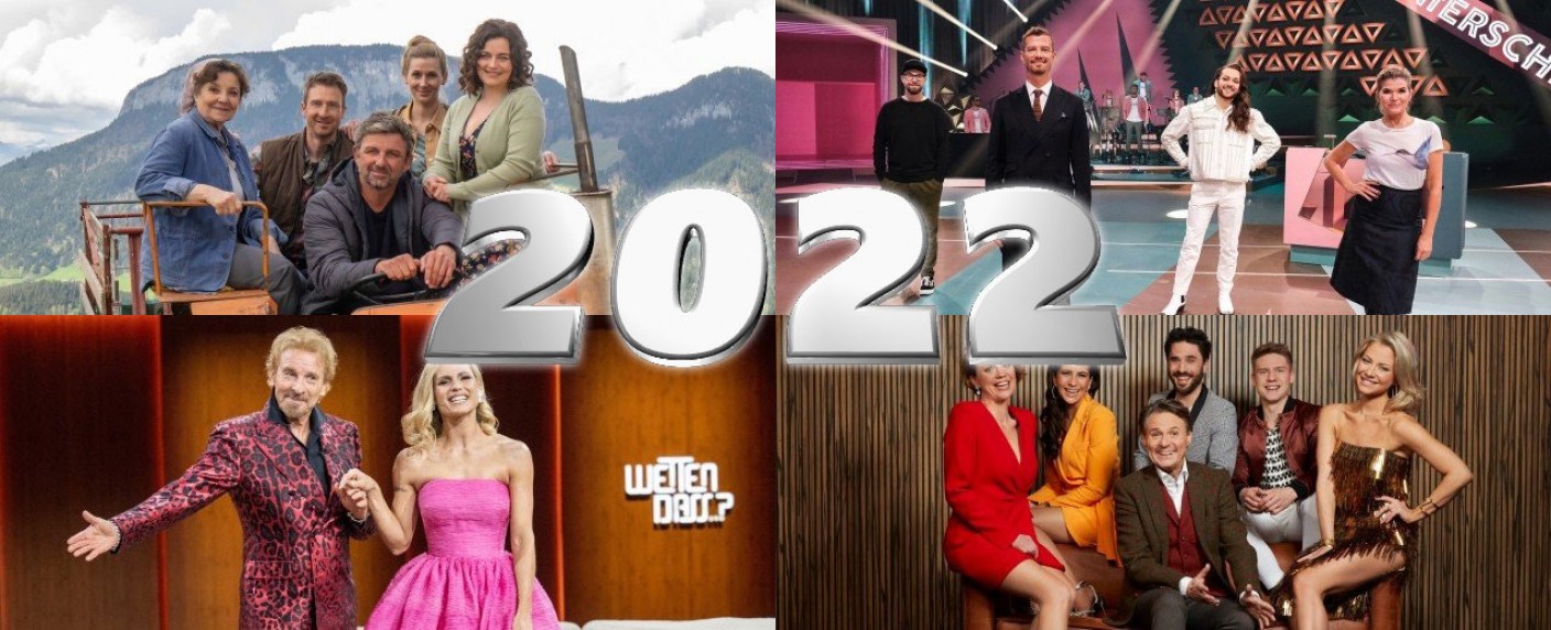 Von „Bergdoktor“ über „GZSZ“ bis „Wer stiehlt mir die Show?“: Das waren die 50 größten TV-Hits 2022 – Fernseh-Highlights des Jahres im Rückblick – Bild: ZDF/​Erika Hauri/​ProSieben/​Florida TV/​Anna Thut/​ZDF/​Sascha Baumann/​ RTL/​Bernd Jaworek