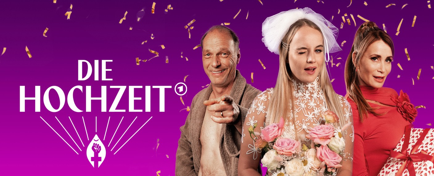 „Die Hochzeit“: Termin für schräge Impro-Serie mit Luise von Finckh, Anja Kling und Martin Brambach – Abgedrehte Comedy vom Macher von „Das Begräbnis“ und „Das Fest der Liebe“ – Bild: ARD Degeto Film/​Florida Film GmbH/​Ricardo Gstrein
