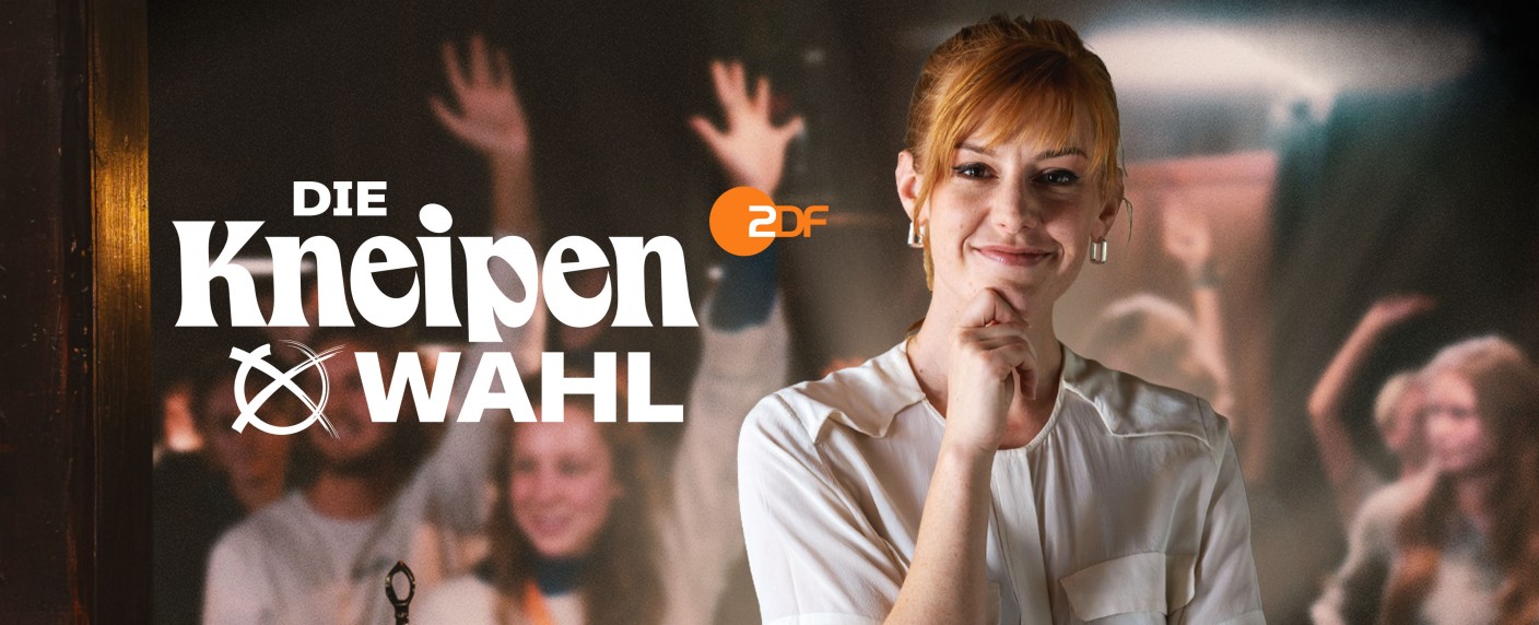 Eva Schulz lädt zur „Kneipenwahl“ – ZDF stellt junges Wahlformat zu den Landtagswahlen vor – Bild: ZDF/​DriveBeta