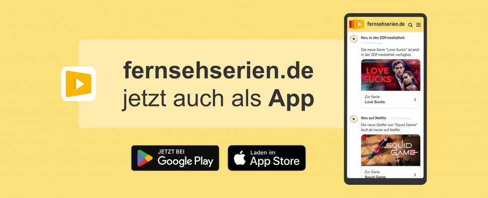Die neue fernsehserien.de App ist jetzt für Android und iOS erhältlich – Bild: fernsehserien.de