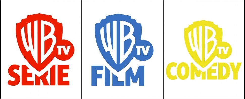 Die neuen Logos von Warner TV Serie, Warner TV Film und Warner TV Comedy – Bild: Turner Broadcasting System Deutschland GmbH