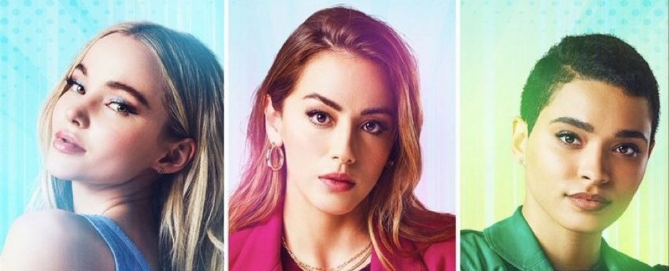 Die neuen Powerpuff Girls: Dove Cameron als Bubbles, Chloe Bennet als Blossom und Yana Perrault als Buttercup – Bild: The CW