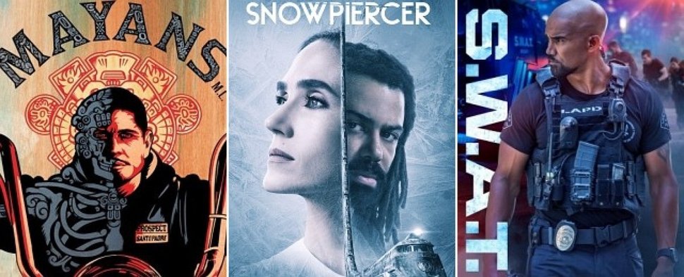 Die Neustarts im Mai 2020 umfassen „Mayans MC“, „Snowpiercer“ und „S.W.A.T.“ – Bild: FX/TNT/CBS
