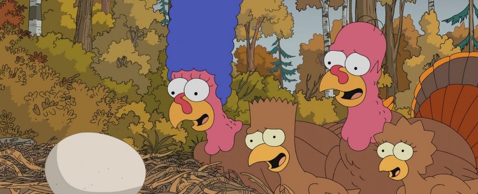 „Die Simpsons“ als Truthahn-Familie in der Thanksgiving-Horrorfolge – Bild: © 2020 Fox and its related entities. All rights reserved.