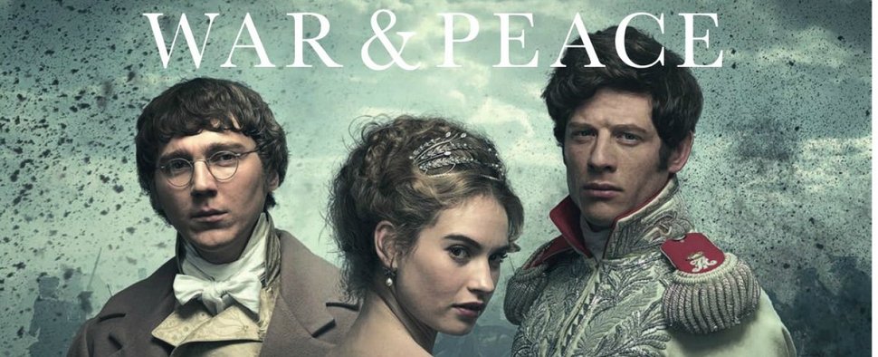 Die Stars von „War and Peace“: Paul Dano, Lily James und James Norton – Bild: BBC