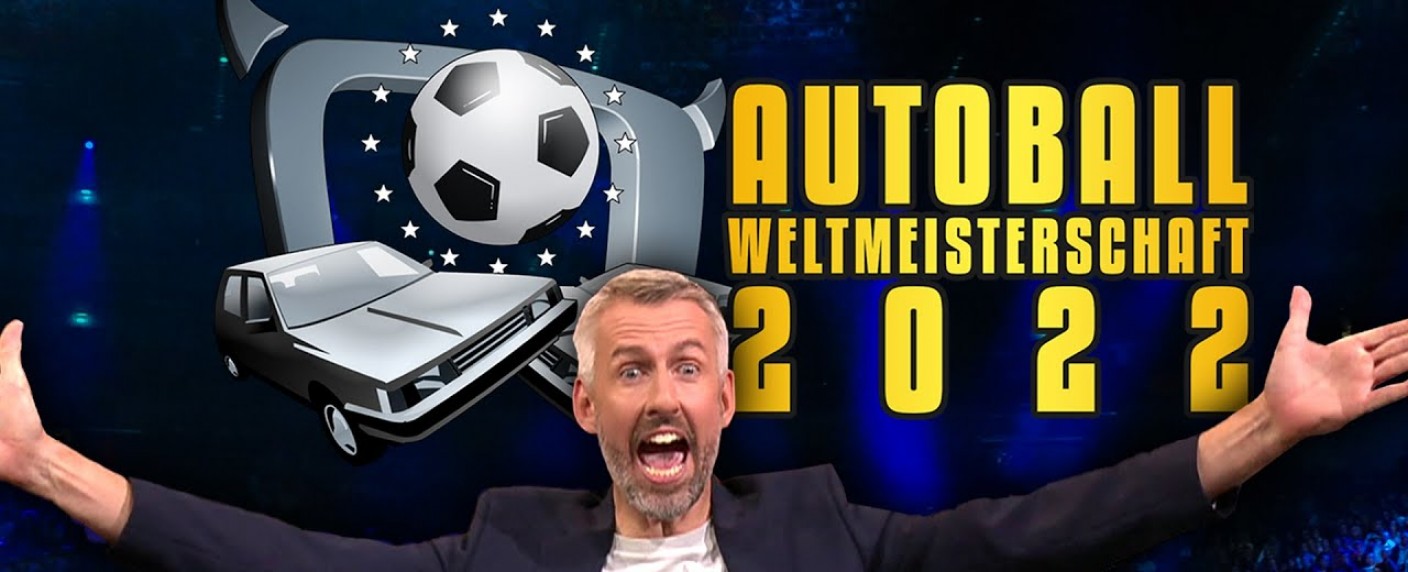Retrowelle: Auch „TV total Autoball-WM“ feiert Comeback – Sebastian Pufpaff lädt zur etwas anderen Weltmeisterschaft – Bild: ProSieben/​Screenshot