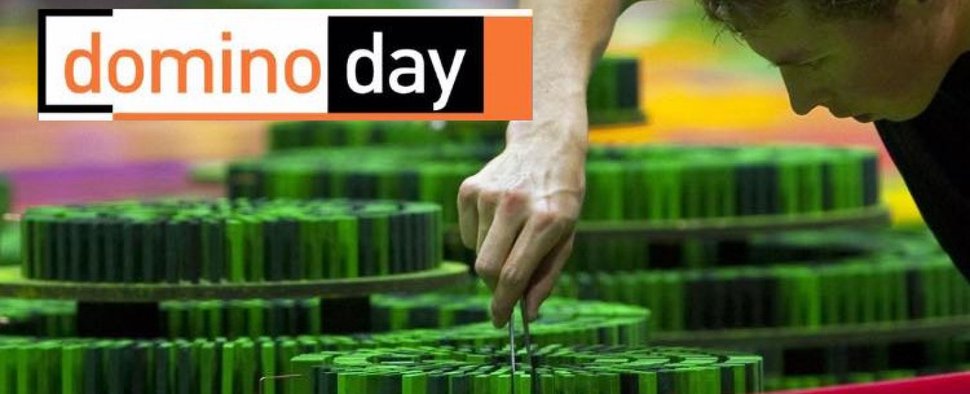 Präzisionsarbeit beim „Domino Day“ – Bild: EndemolShine Nederland