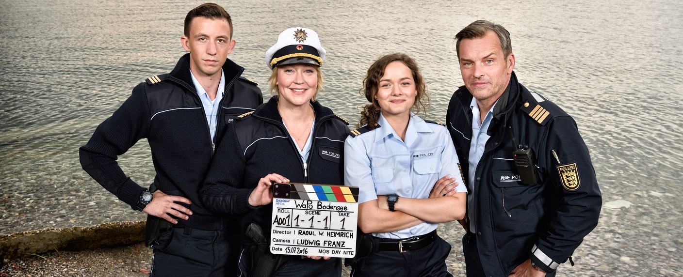 „WaPo Bodensee“: Neuer ARD-Vorabendkrimi startet Anfang 2017 – Floriane Daniel als Wasserschutzpolizistin zwischen Familie und Beruf – Bild: ARD/​SWR/​Patrick Pfeiffer