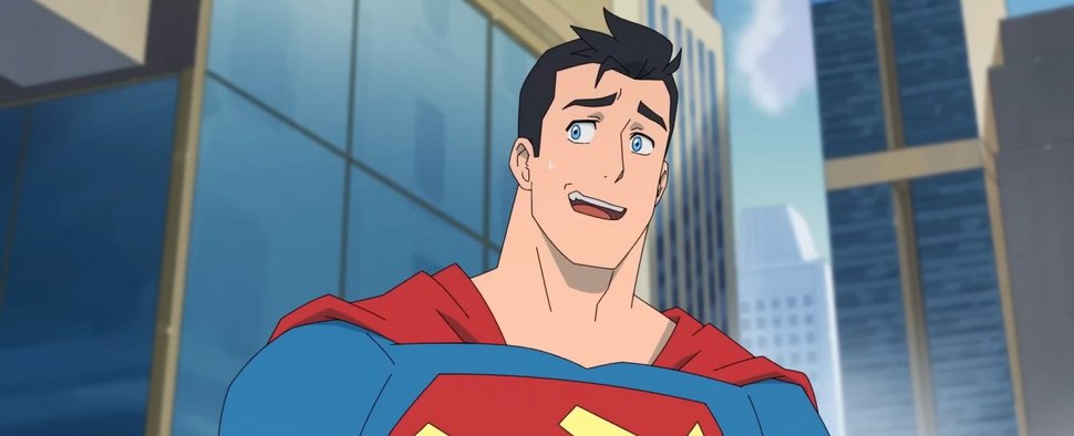 Ohne Brille ist er der Held: Clark Kent in seiner Zweitidentität als Superman – Bild: Adult Swim