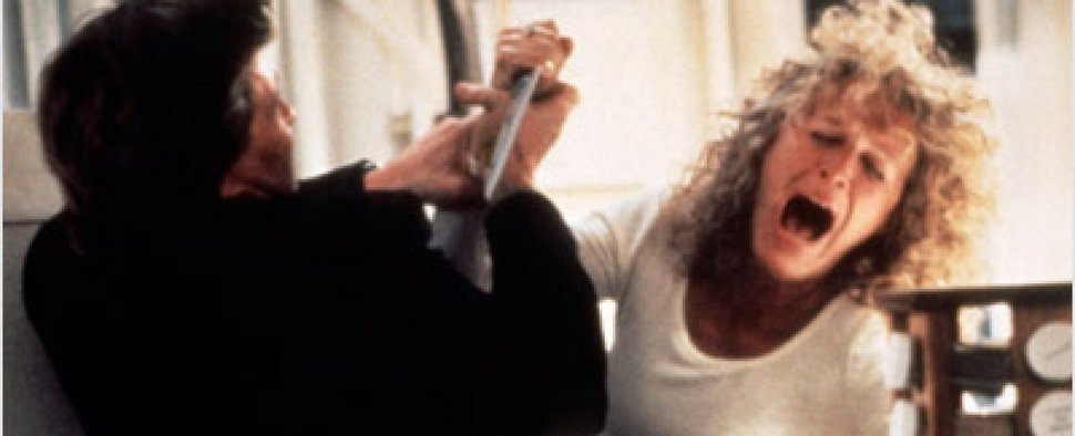  … und so endete das Ganze im Kinofilm: Michael Douglas und Glenn Close in „Eine verhängnisvolle Affäre“ – Bild: Paramount