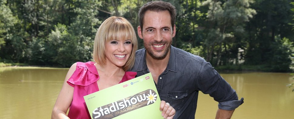 Francine Jordi und Alexander Mazza stellen die „Stadlshow“ vor – Bild: ORF/Milenko Badzic