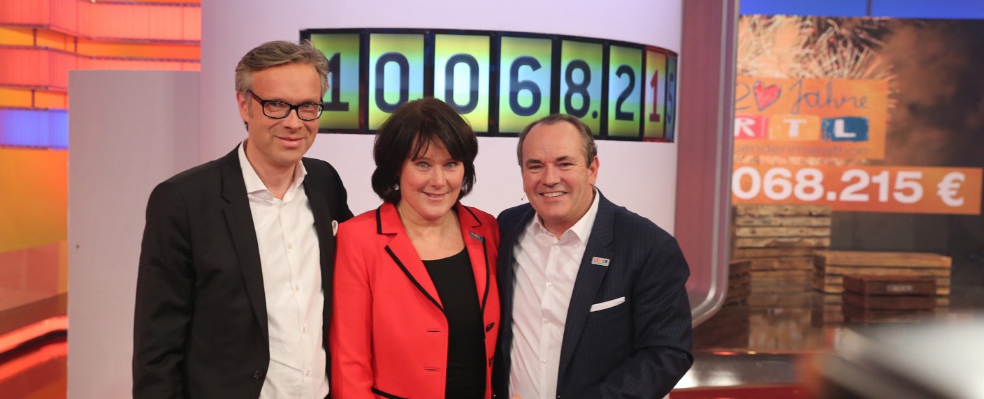 „RTL-Spendenmarathon“ bringt Rekordsumme – Freitagabend mit Spenden-Erfolg und Quoten-Flop – Bild: RTL/​Guido Engels