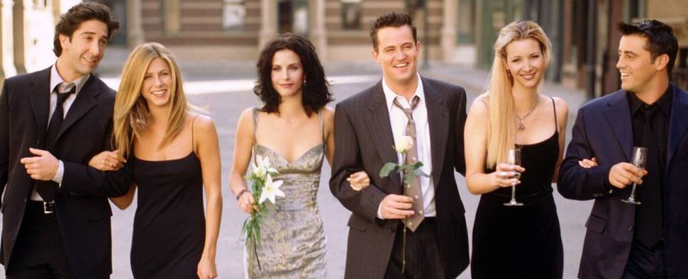 „Friends“: (v. l. n. r.) David Schwimmer, Jennifer Aniston, Courteney Cox, Matthew Perry, Lisa Kudrow und Matt LeBlanc – Bild: Warner Bros. Television